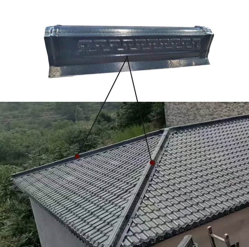 Antique high quality roof ridge tile,Chinese classic style decoration board for roofing